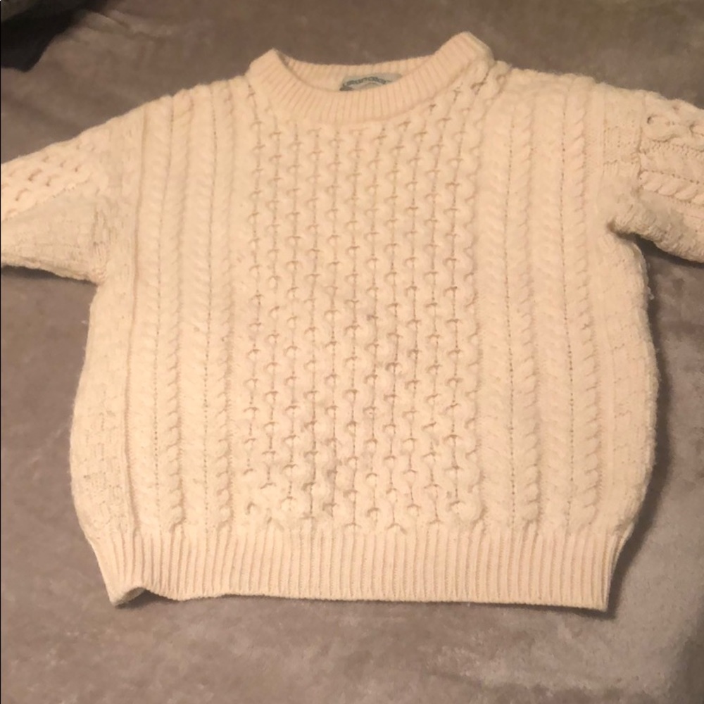 100% Merino wool Irish fisherman’s sweater